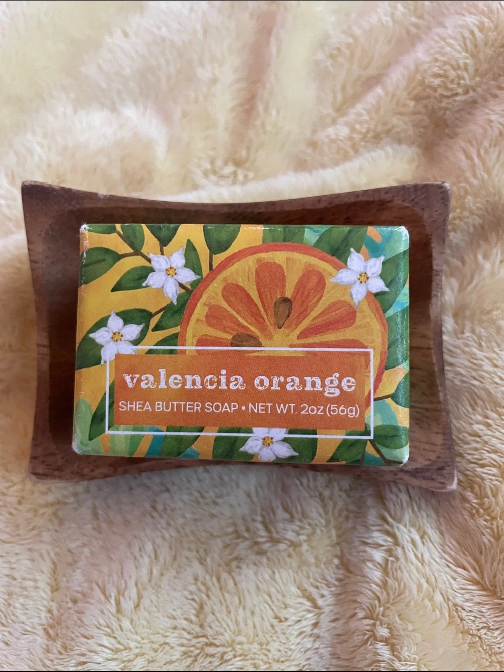 Valencia Orange Shea Butter Hand Soap Bar - Bright Orange Scent